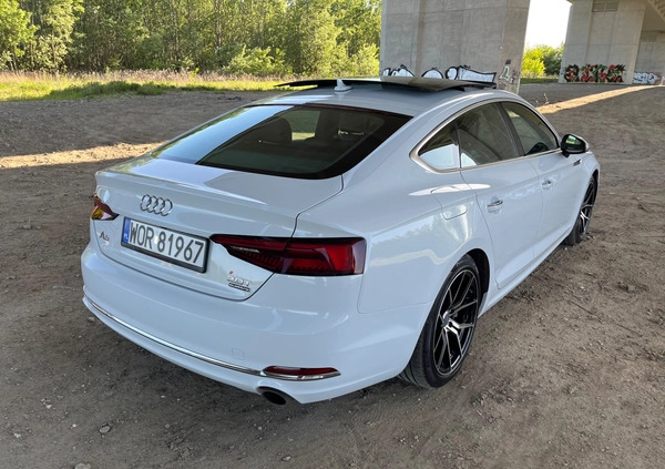 Audi A5 cena 118000 przebieg: 67000, rok produkcji 2018 z Warszawa małe 781